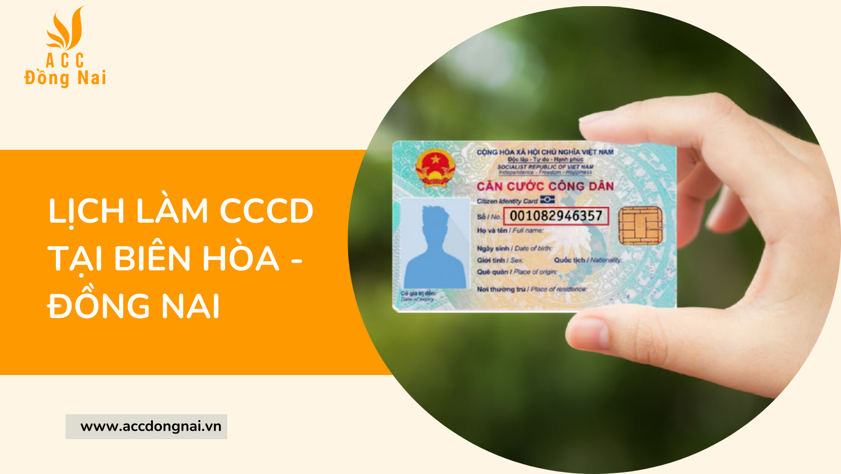 Lịch làm CCCD tại Biên Hòa - Đồng Nai