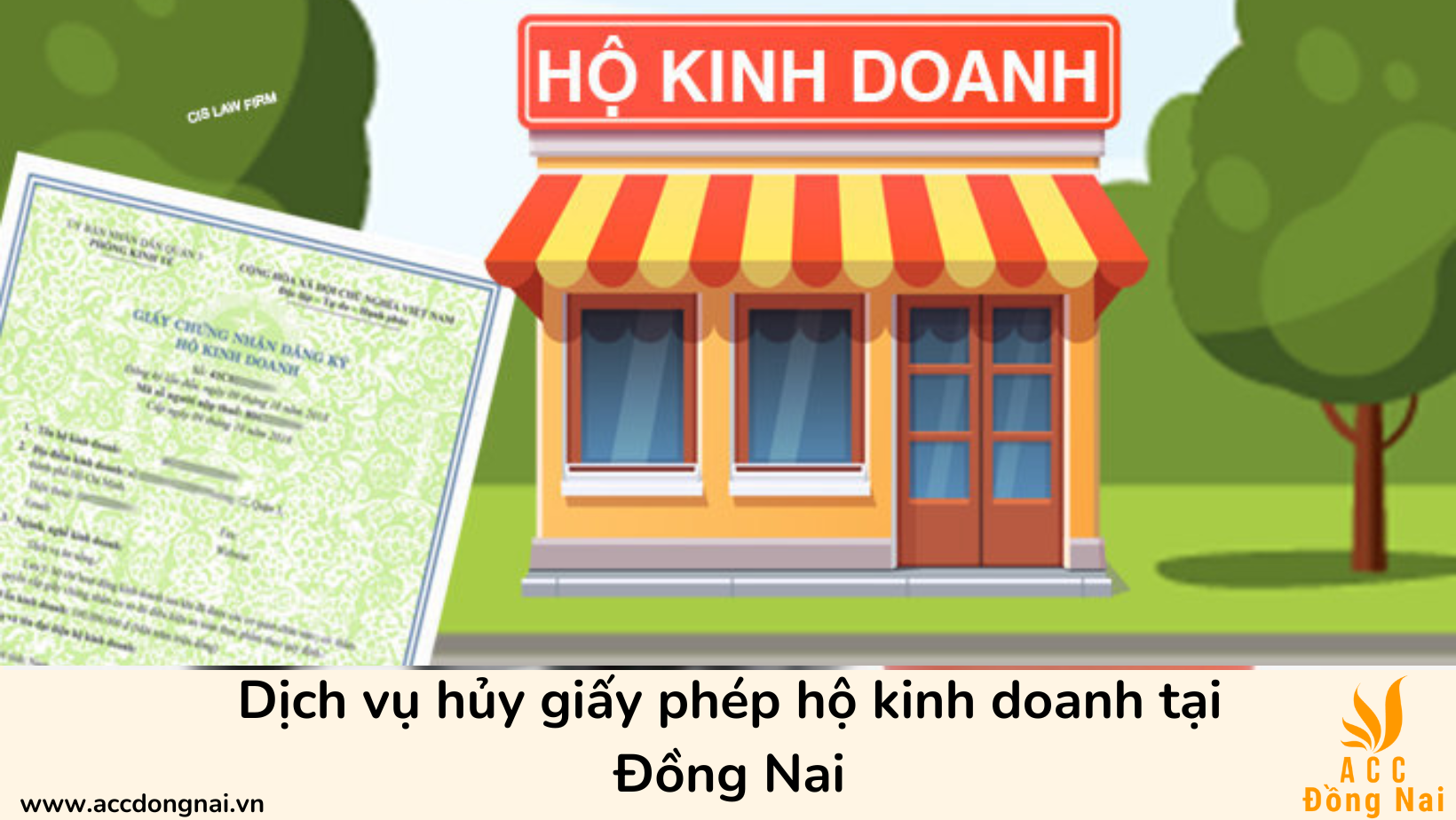 Dịch vụ hủy giấy phép hộ kinh doanh tại Đồng Nai