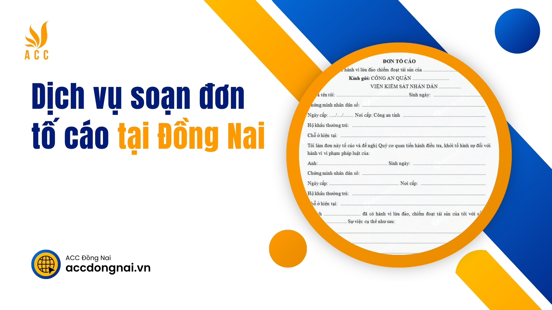 Dịch vụ soạn đơn tố cáo tại Đồng Nai