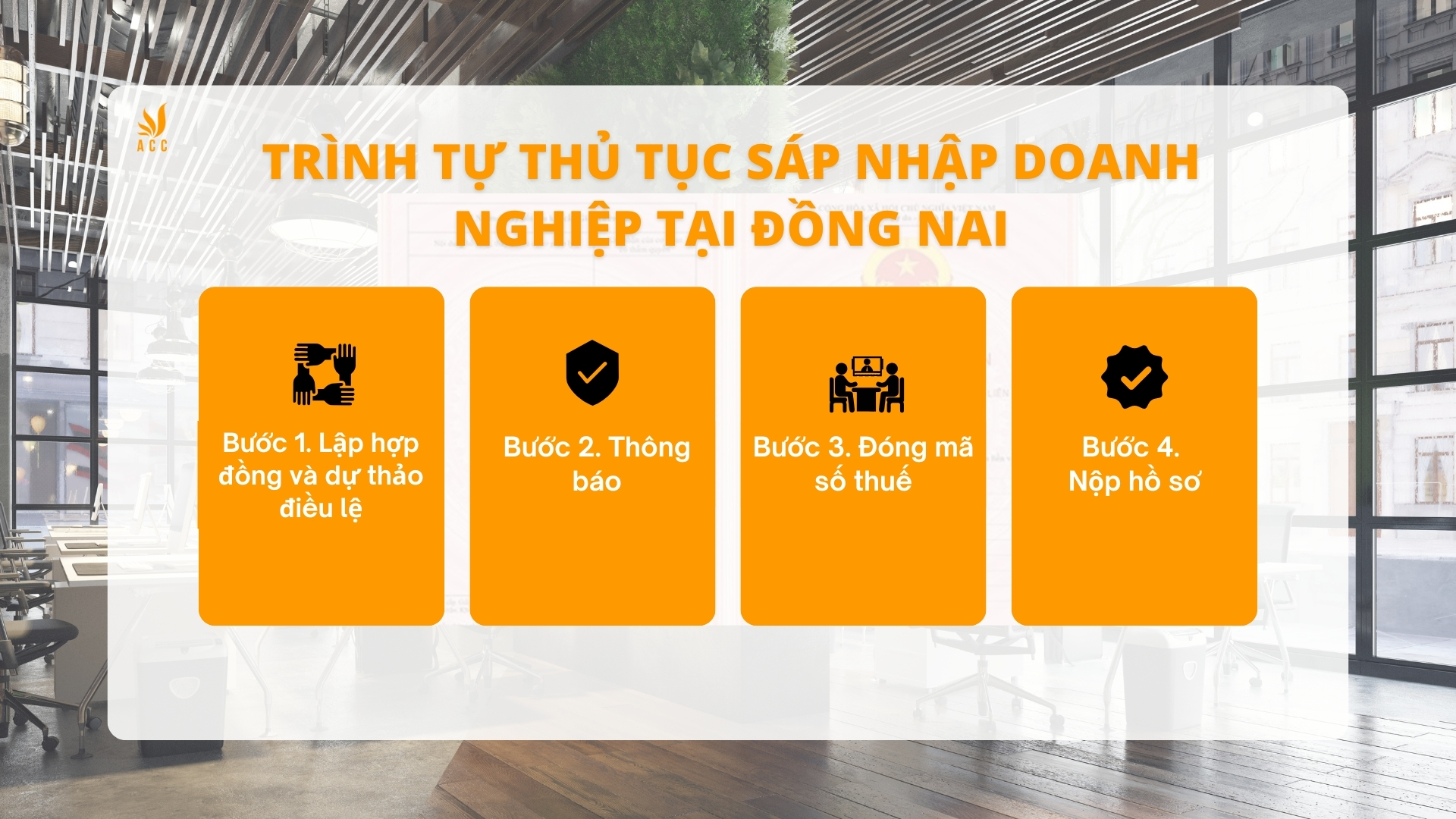 Trình tự Thủ tục sáp nhập doanh nghiệp tại Đồng Nai