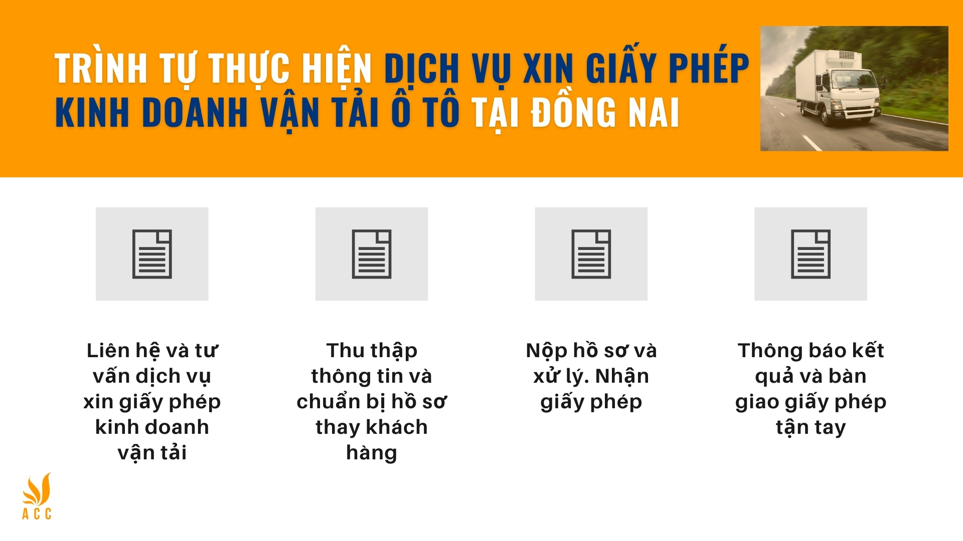 Trình tự thực hiện dịch vụ xin giấy phép kinh doanh vận tải ô tô tại Đồng Nai