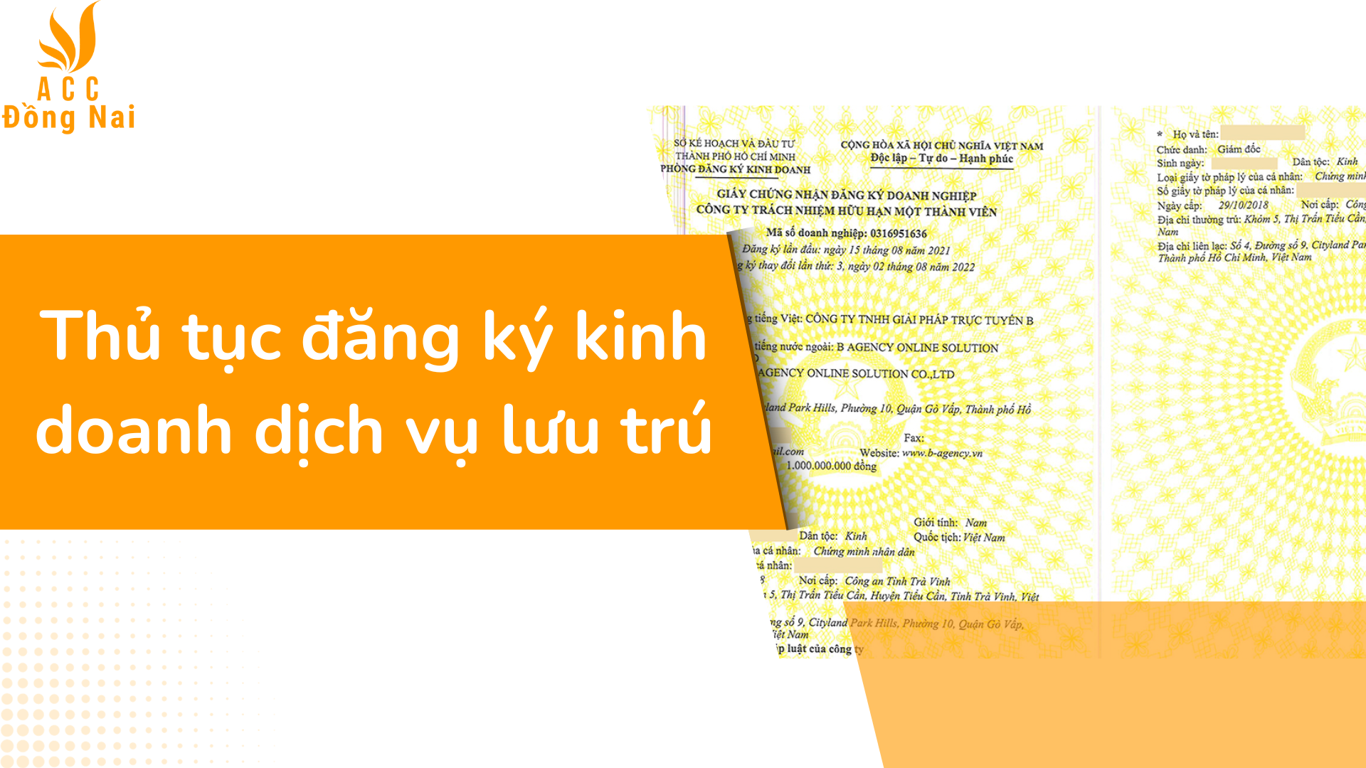 Thủ tục đăng ký kinh doanh dịch vụ lưu trú