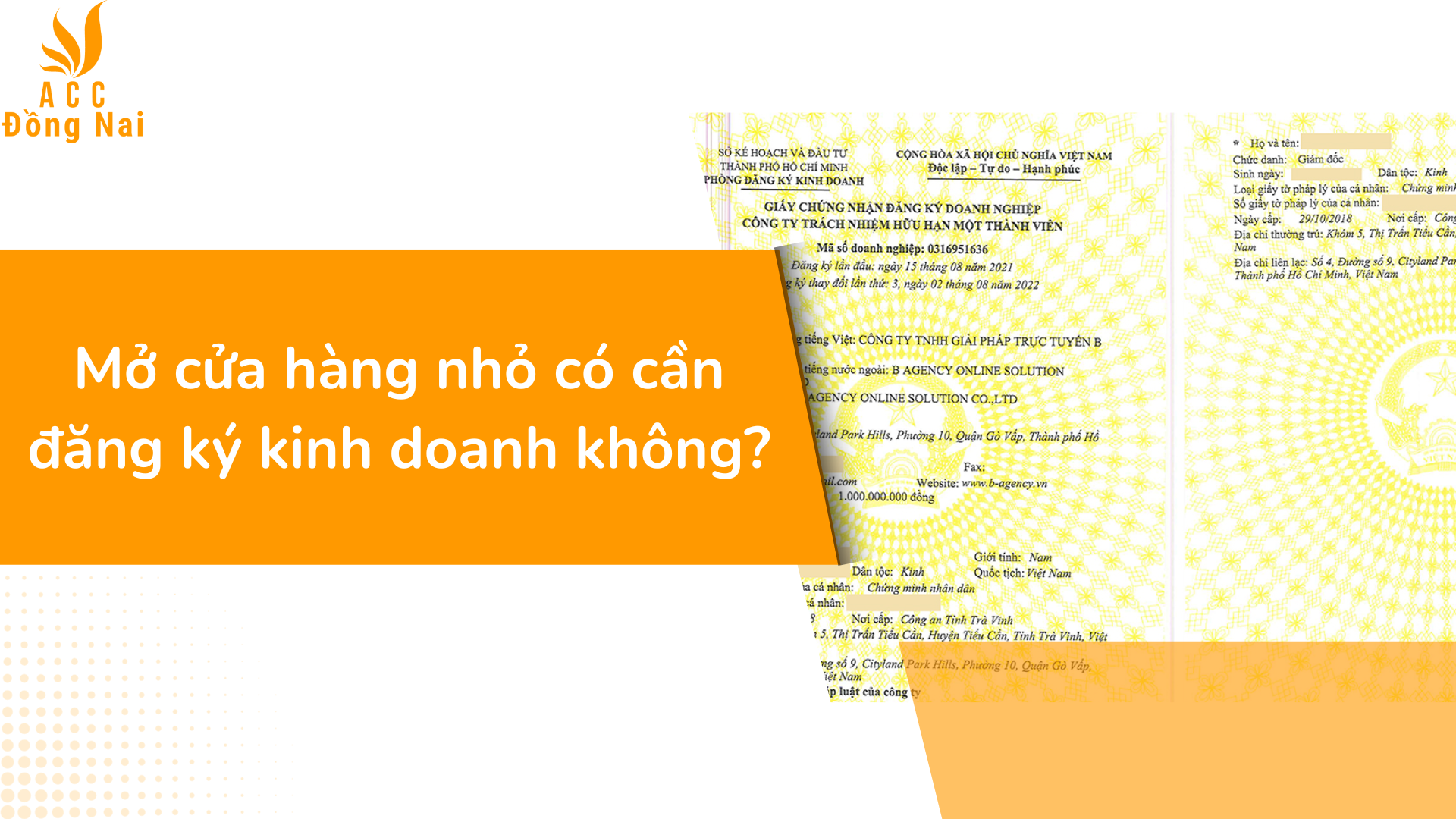 Mở cửa hàng nhỏ có cần đăng ký kinh doanh không?