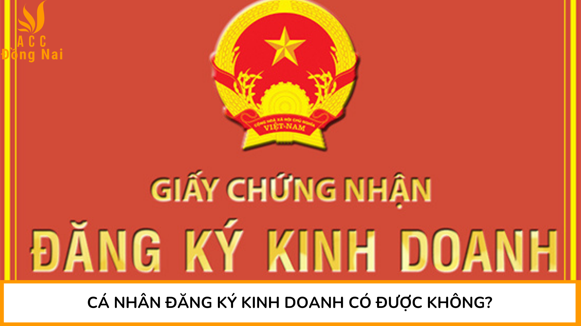 Cá nhân đăng ký kinh doanh có được không?