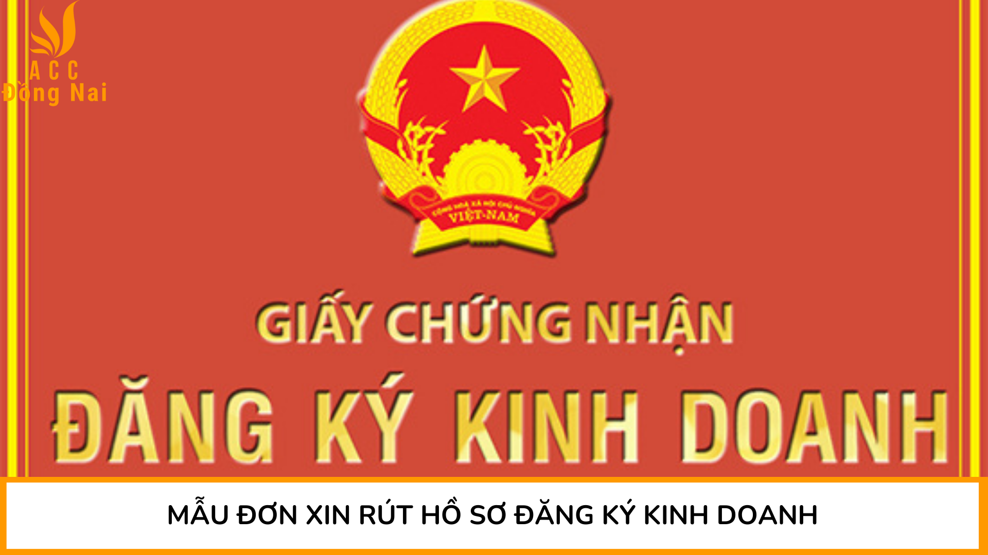 Mẫu đơn xin rút hồ sơ đăng ký kinh doanh