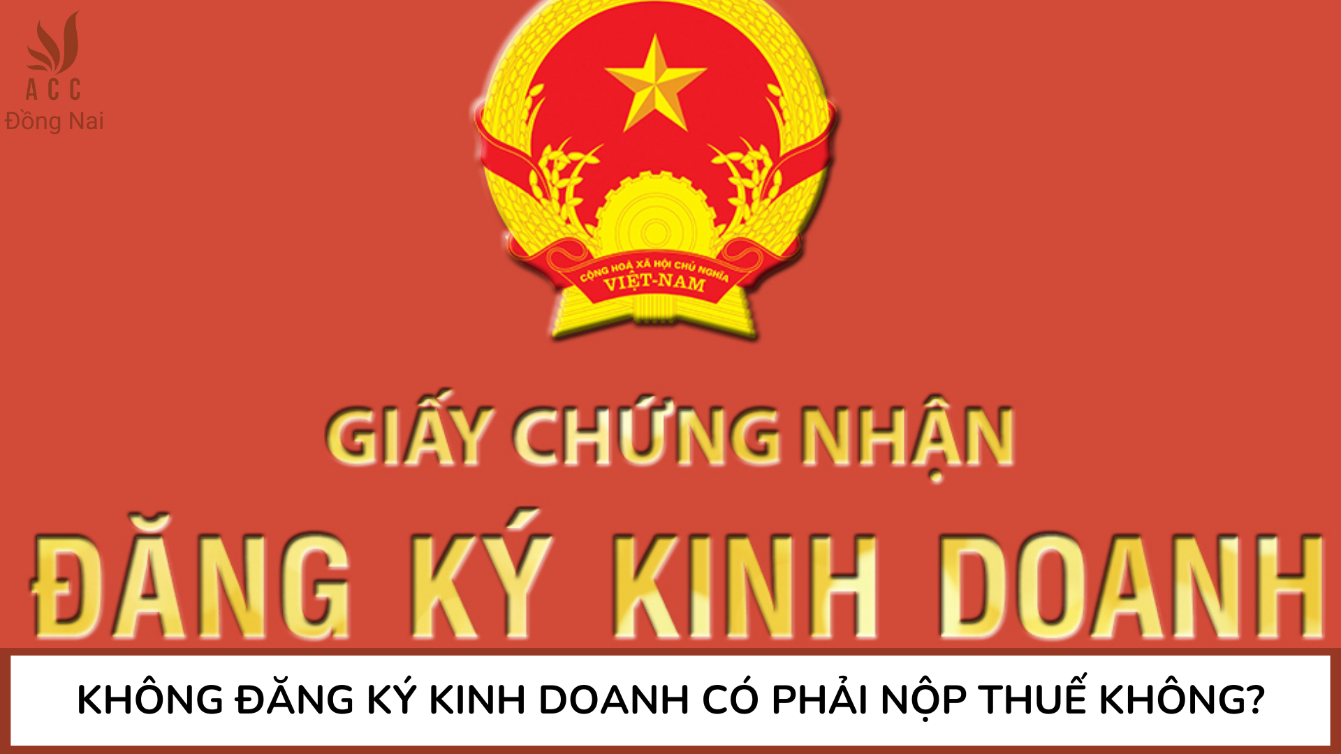 Không đăng ký kinh doanh có phải nộp thuế không?