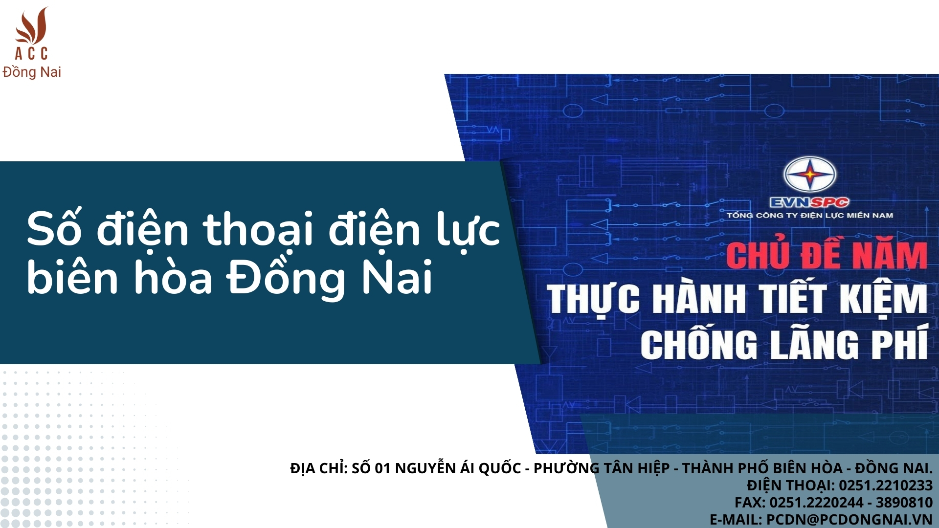 Số điện thoại điện lực Biên Hòa Đồng Nai