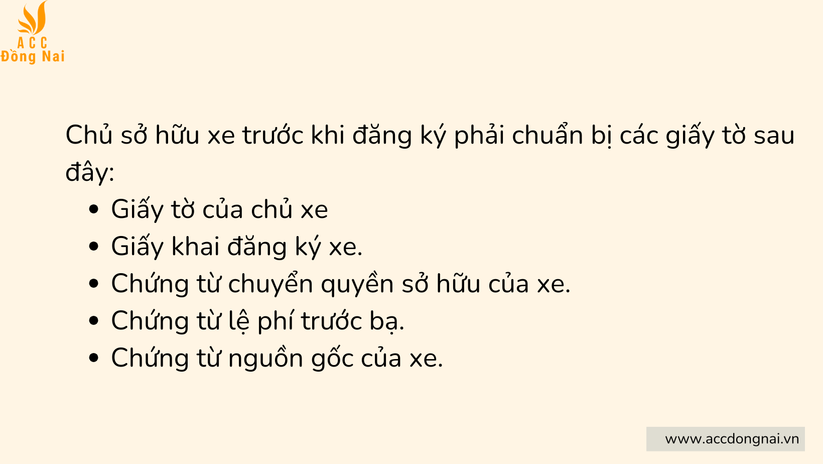 Các giấy tờ, chứng từ khách hàng cần cung cấp