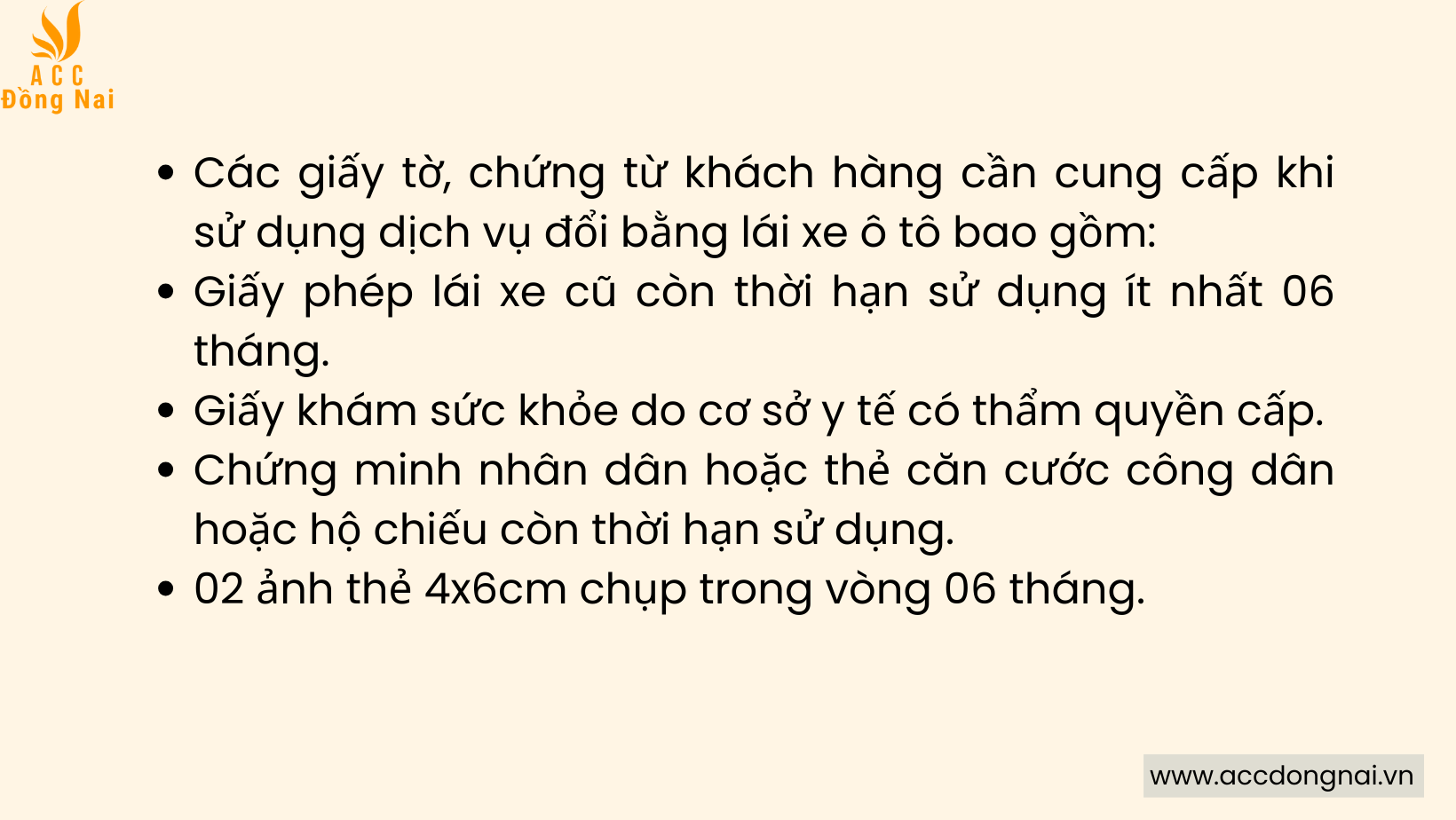 Các giấy tờ, chứng từ khách hàng cần cung cấp