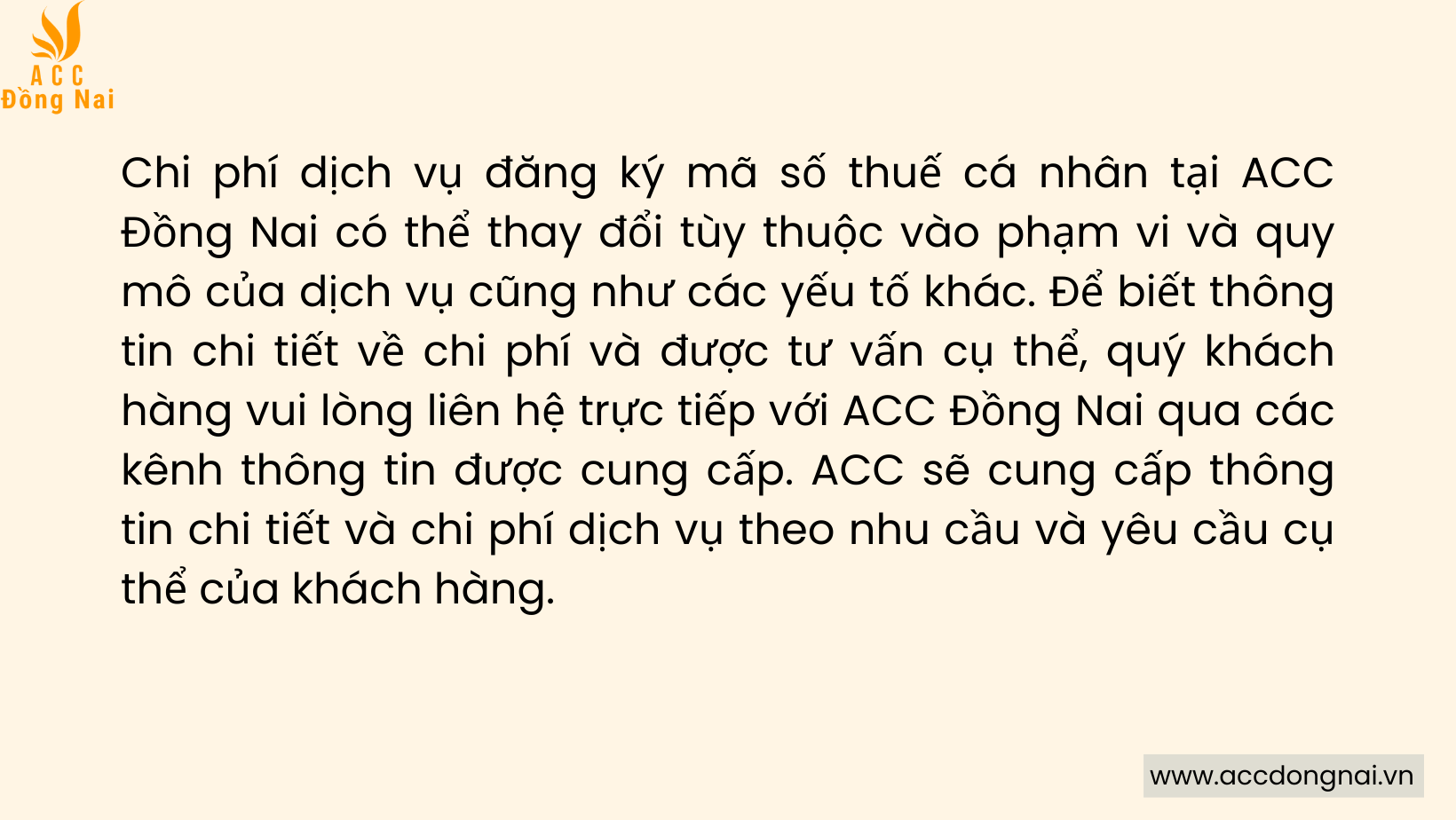 Chi phí dịch vụ đăng ký mã số thuế cá nhân