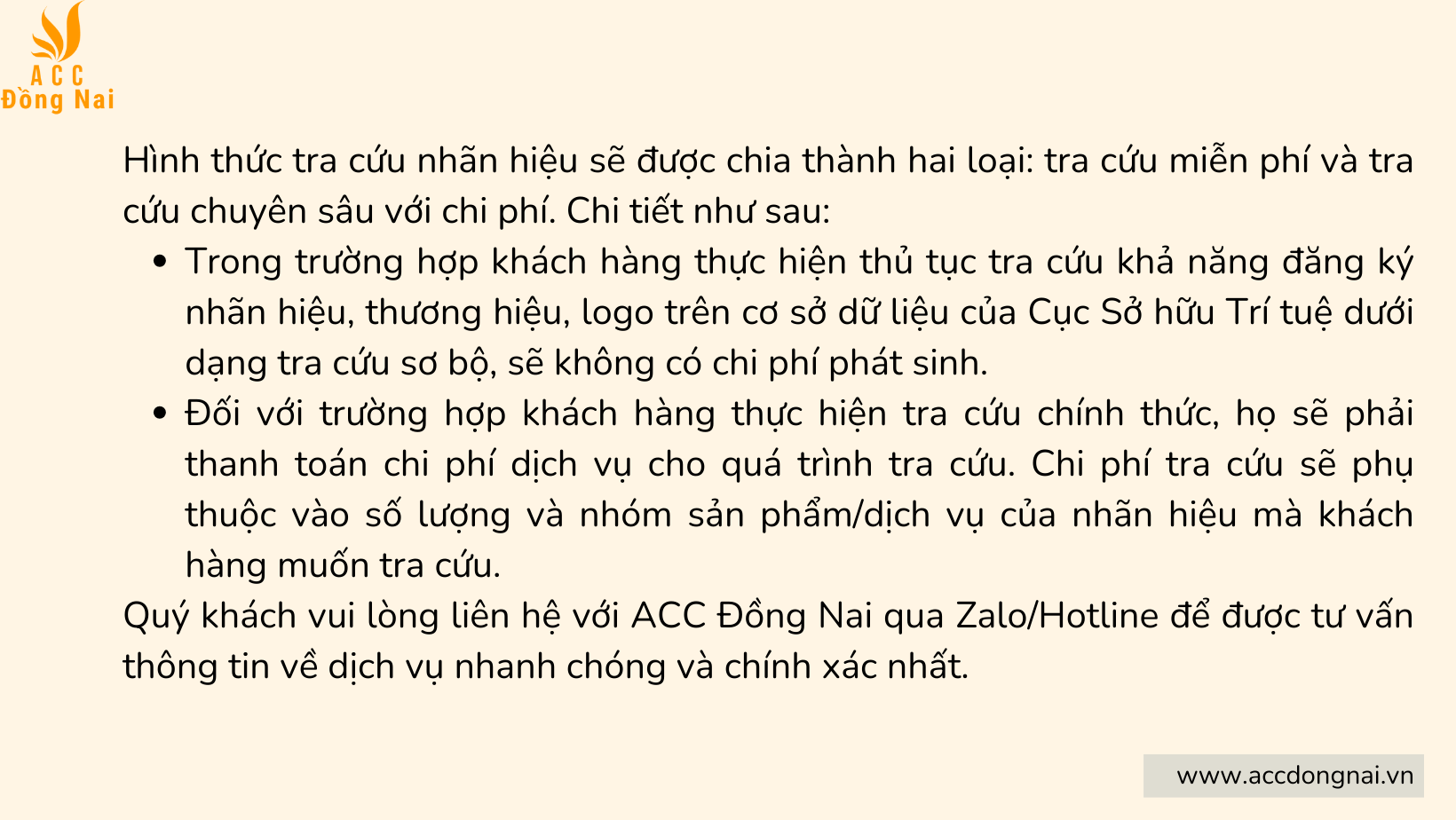 Chi phí dịch vụ tra cứu nhãn hiệu tại Đồng Nai