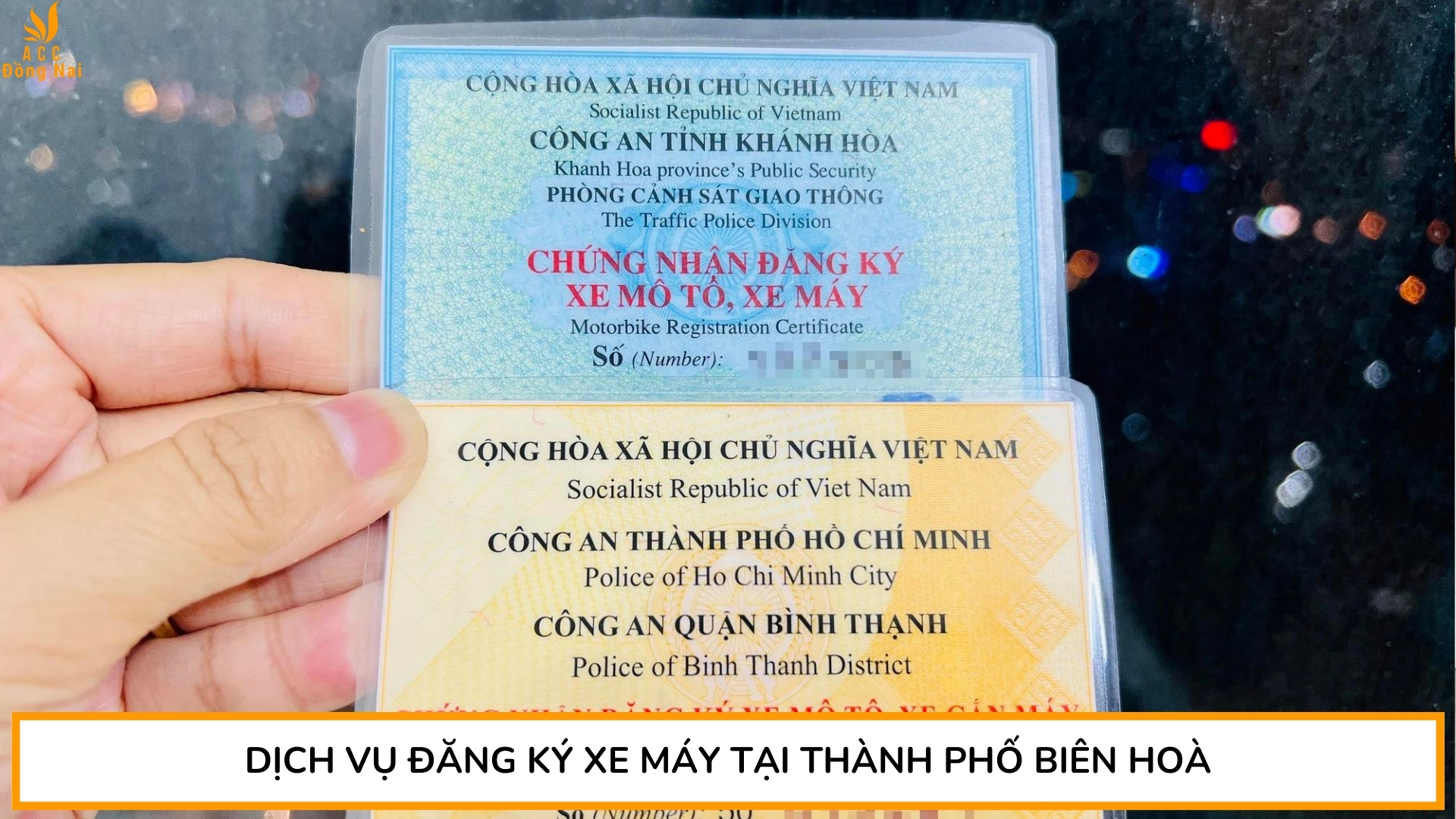 Dịch vụ đăng ký xe máy tại Thành phố Biên Hoà