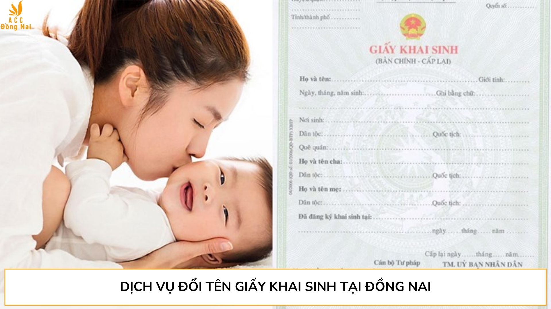 Dịch vụ đổi tên giấy khai sinh tại Đồng Nai