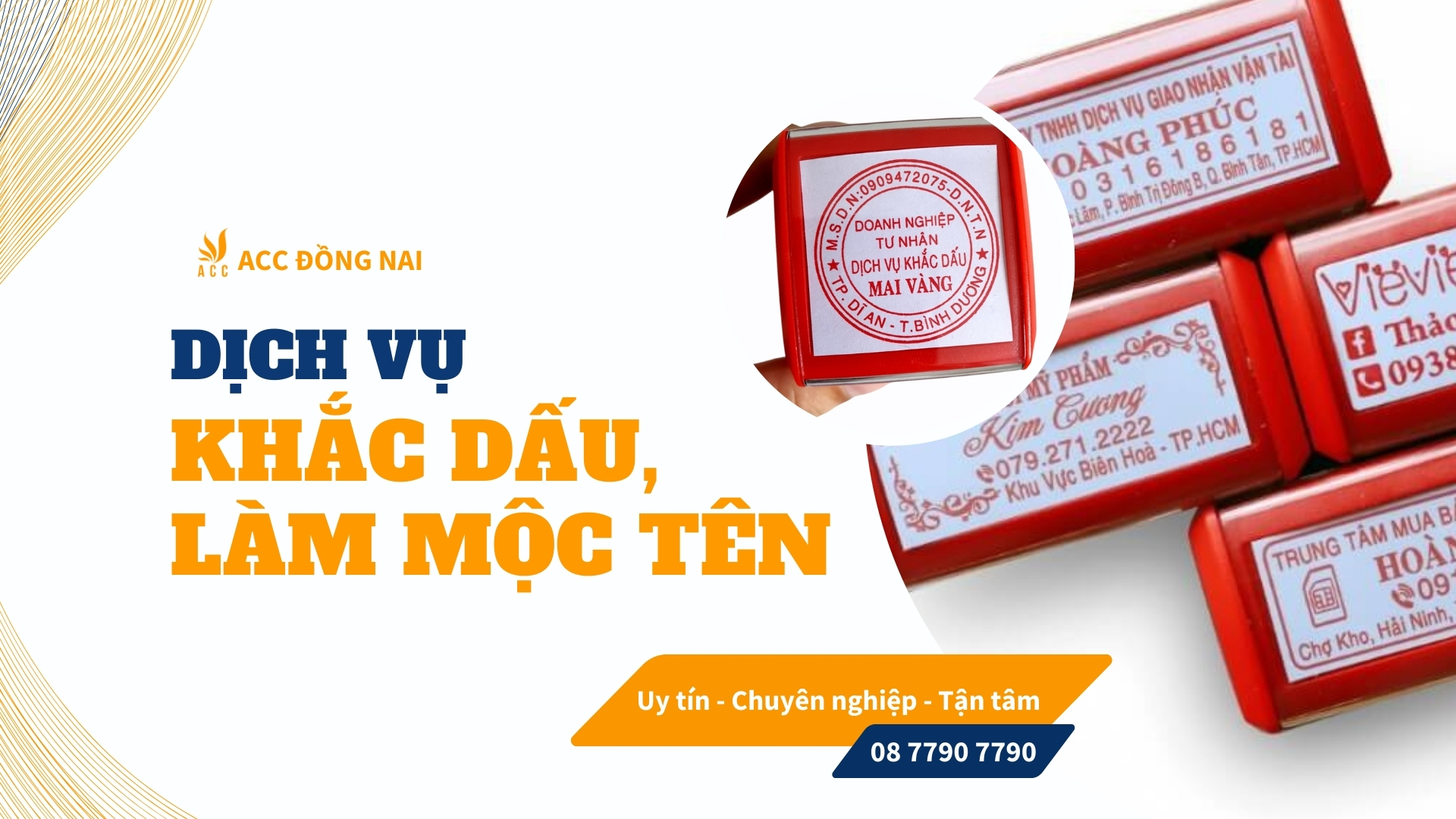 Dịch vụ khắc con dấu tại Biên Hoà Đồng Nai