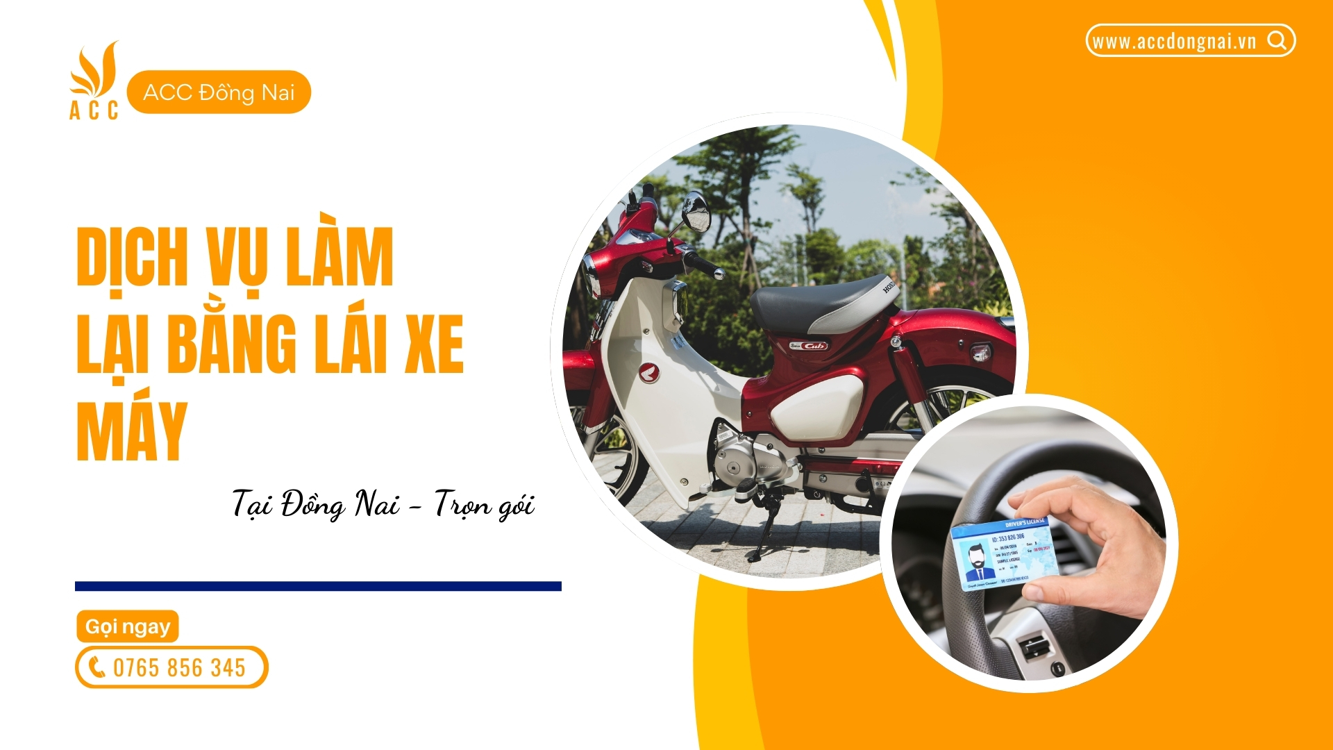 Dịch vụ làm lại bằng lái xe máy tại Đồng Nai