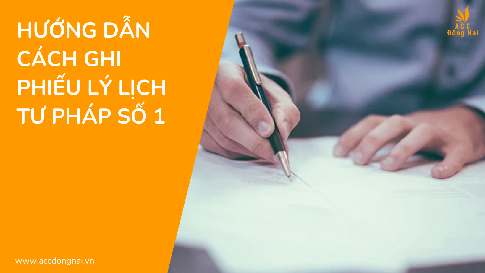 Hướng dẫn cách ghi Phiếu lý lịch tư pháp số 1