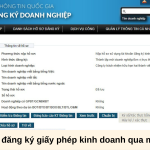 Hướng dẫn đăng ký giấy phép kinh doanh qua mạng