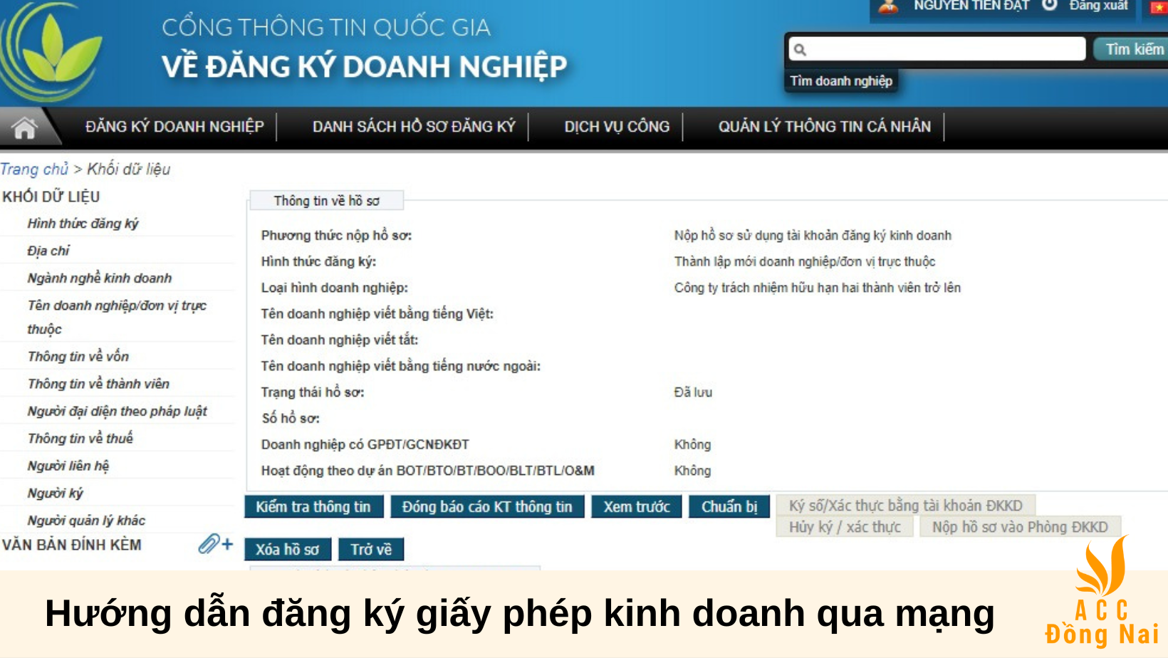 Hướng dẫn đăng ký giấy phép kinh doanh qua mạng