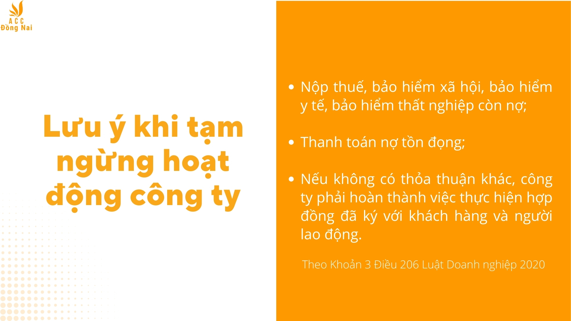 Lưu ý khi tạm ngừng hoạt động công ty