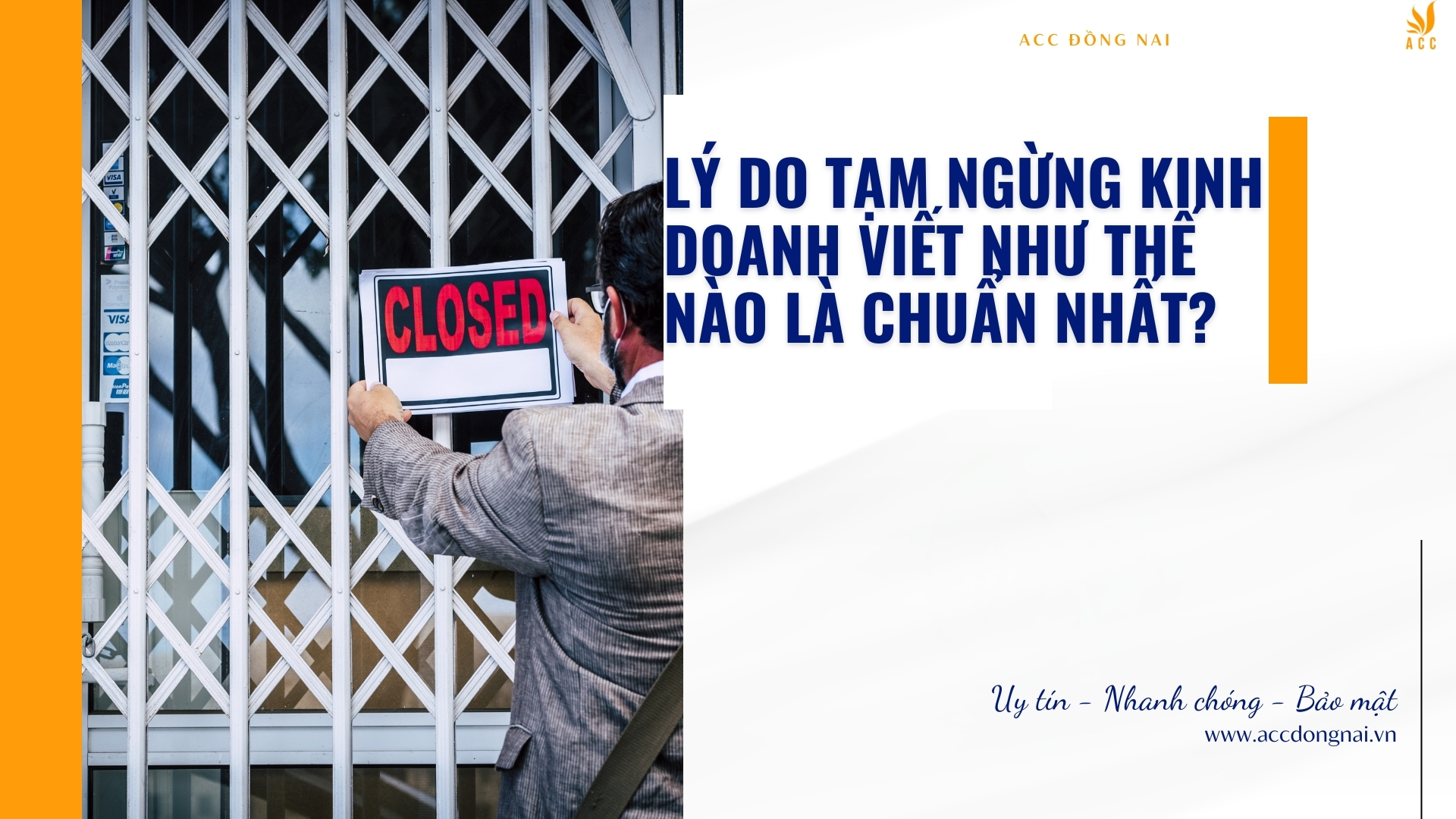 Lý do tạm ngừng kinh doanh viết như thế nào là chuẩn nhất?