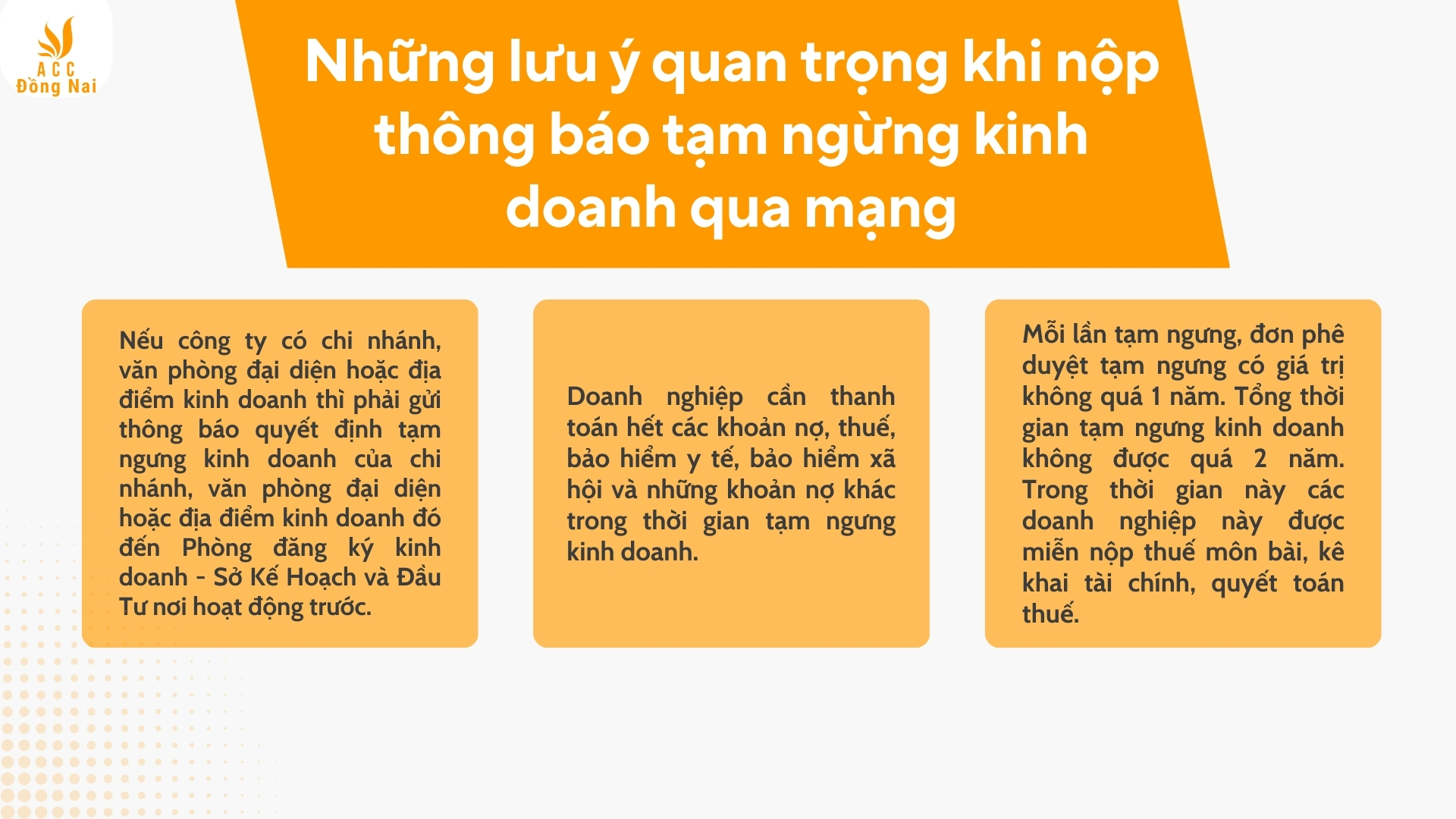 Những lưu ý quan trọng khi nộp thông báo tạm ngừng kinh doanh qua mạng