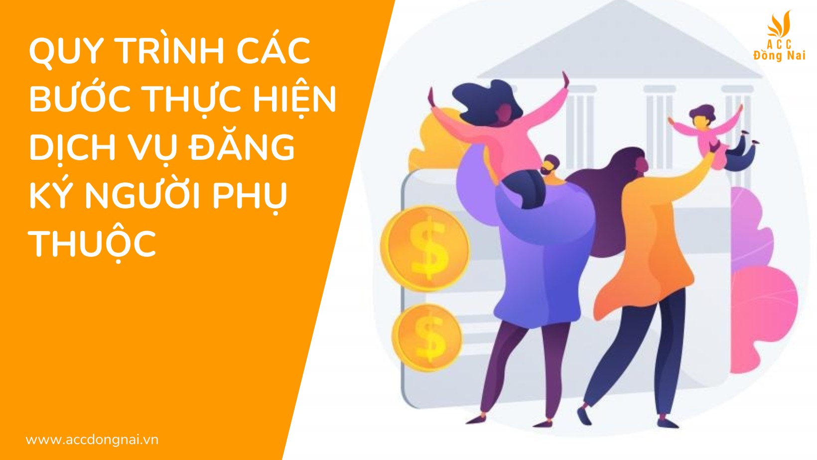 Quy trình các bước thực hiện dịch vụ đăng ký người phụ thuộc