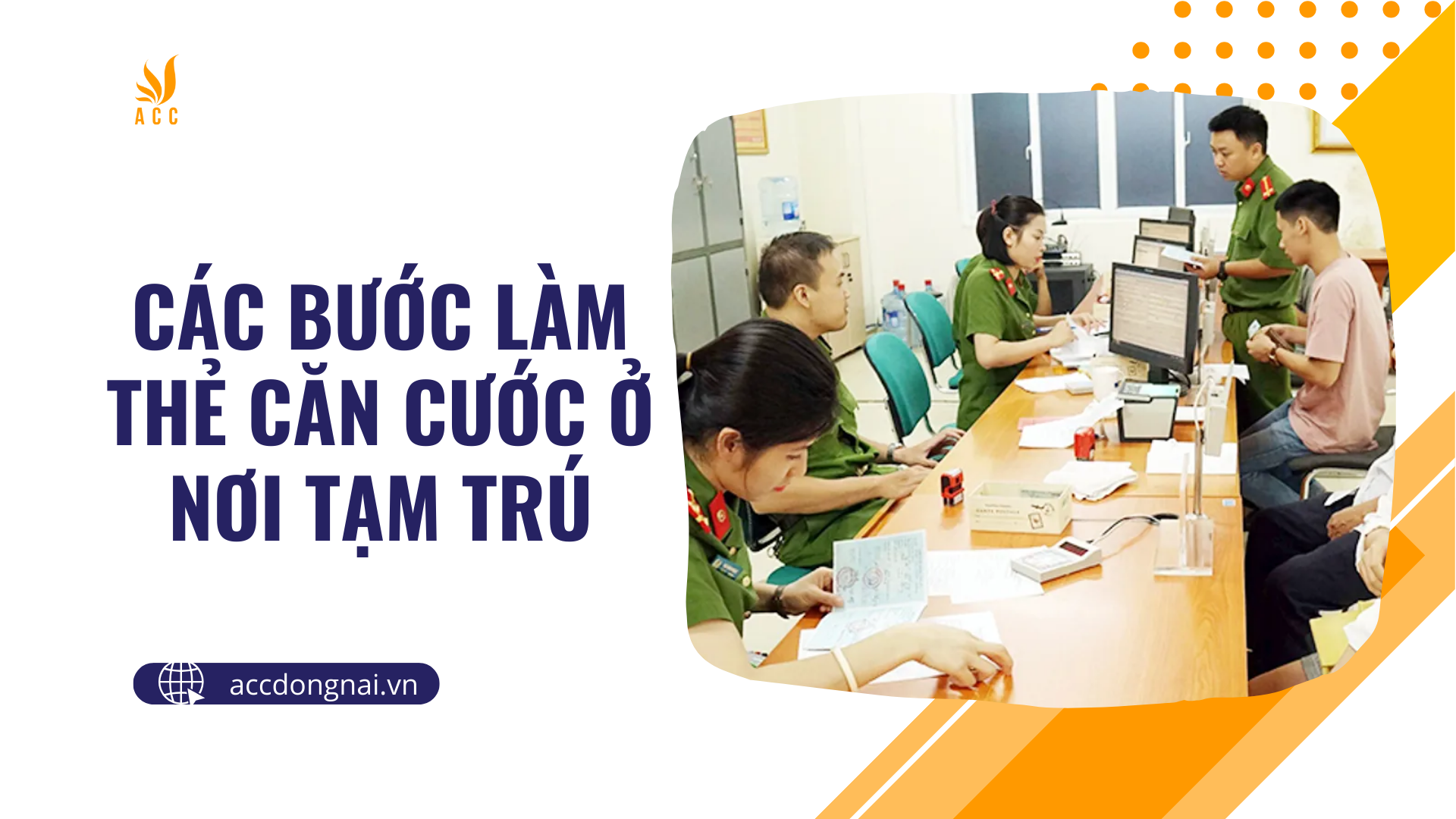 Các bước làm thẻ căn cước ở nơi tạm trú