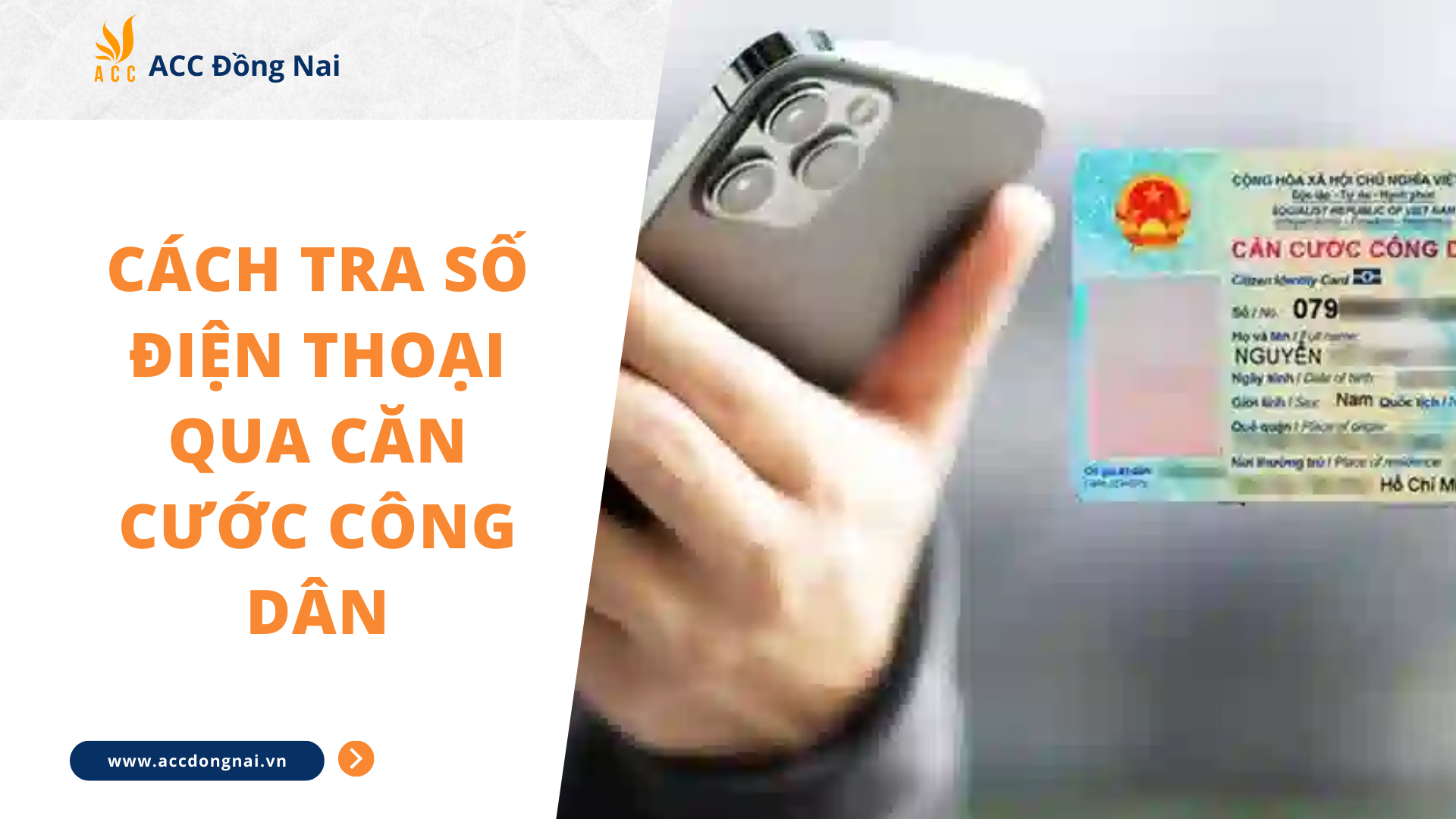 Cách tra số điện thoại qua căn cước công dân