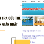 Hướng dẫn tra cứu thẻ APEC đơn giản nhất