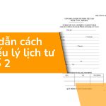 Hướng dẫn cách ghi Phiếu lý lịch tư pháp số 2