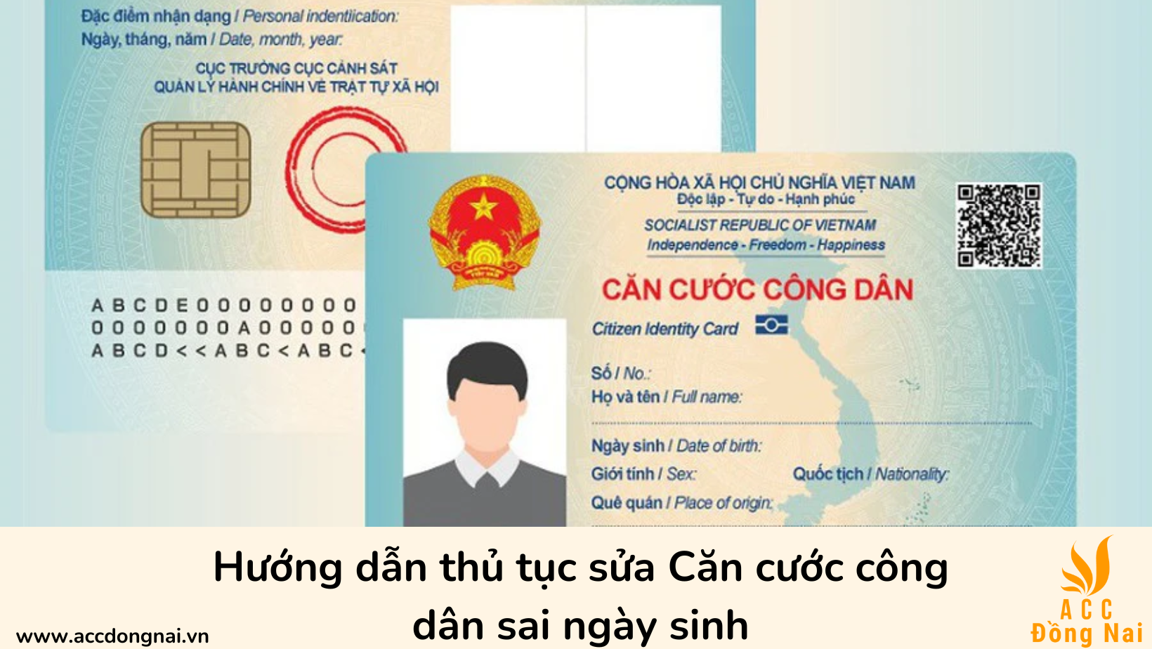 Hướng dẫn thủ tục sửa Căn cước công dân sai ngày sinh