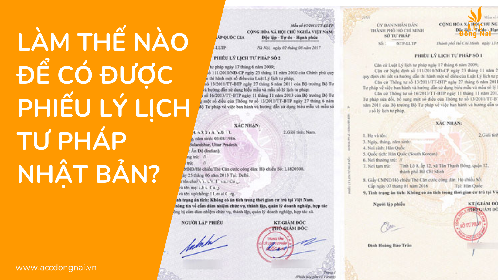 Làm thế nào để có được phiếu lý lịch tư pháp Nhật Bản? 