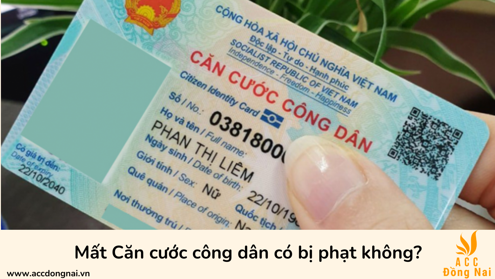 Mất Căn cước công dân có bị phạt không?