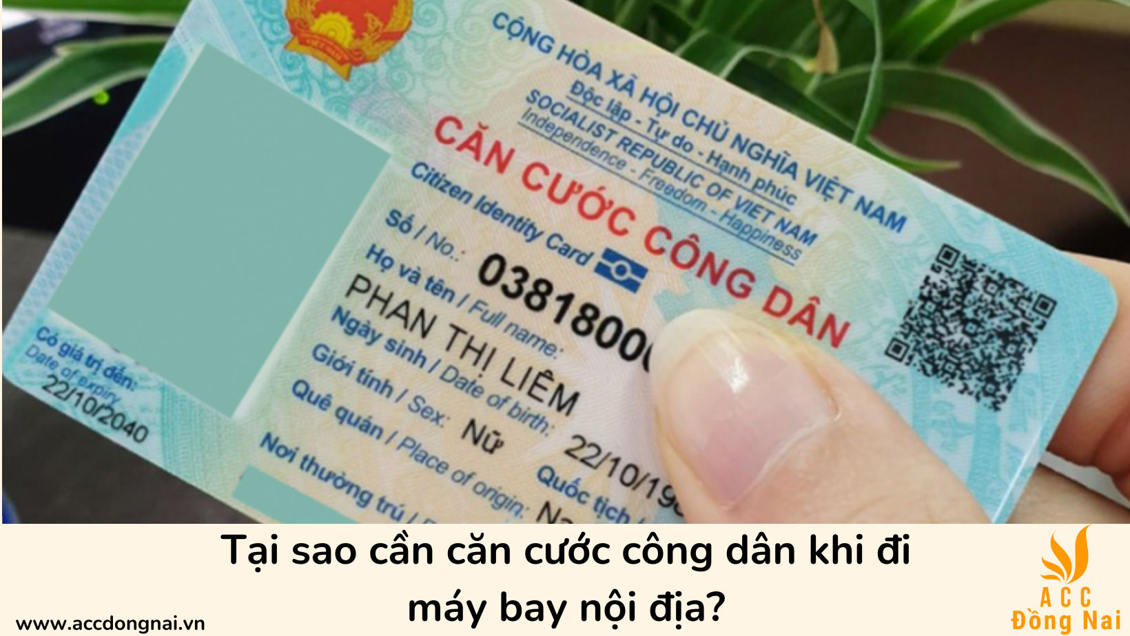 Tại sao cần căn cước công dân khi đi máy bay nội địa?