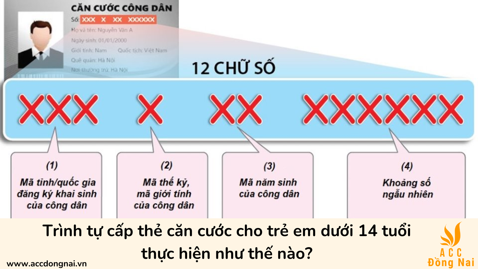 Trình tự cấp thẻ căn cước cho trẻ em dưới 14 tuổi thực hiện như thế nào?