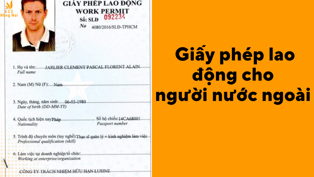 Giấy phép lao động cho người nước ngoài