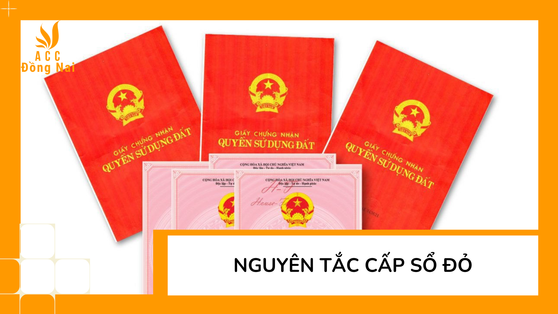 Nguyên tắc cấp sổ đỏ