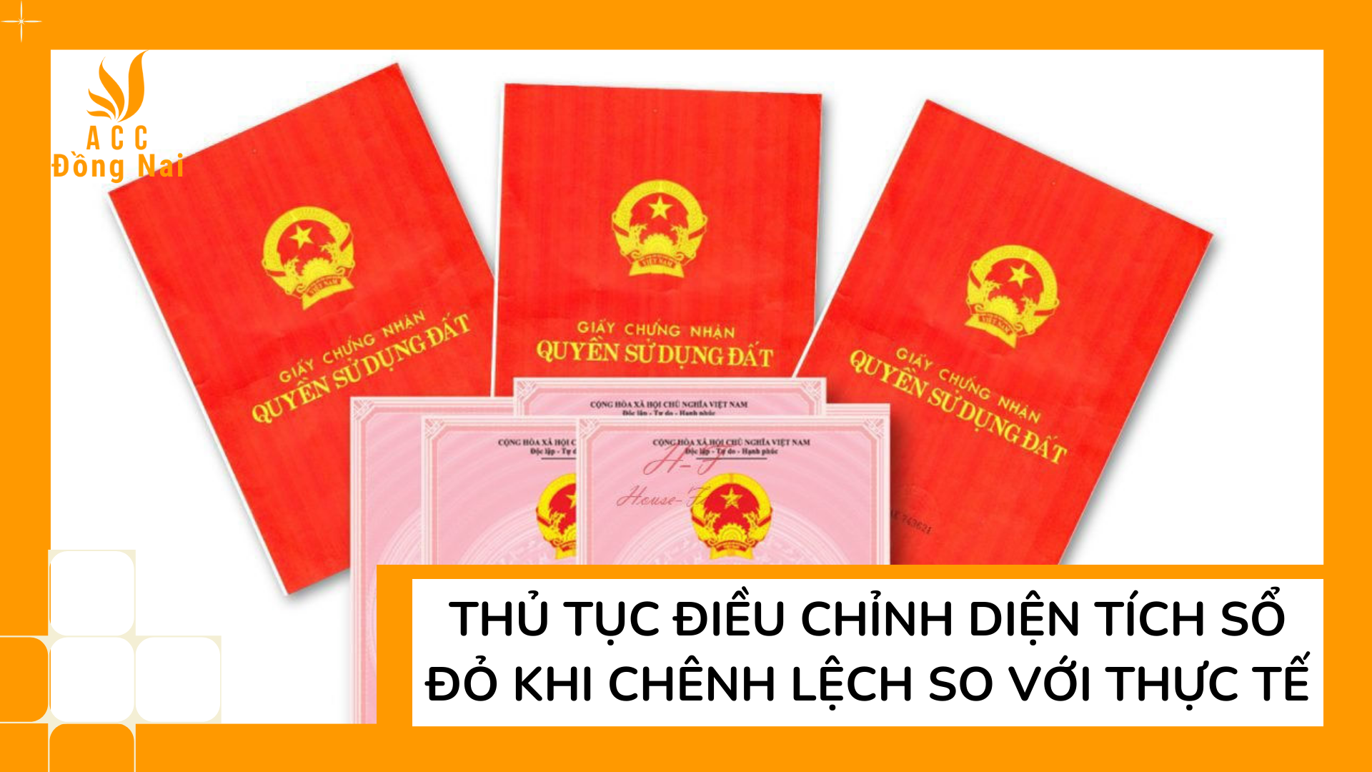 Thủ tục điều chỉnh diện tích sổ đỏ khi chênh lệch so với thực tế