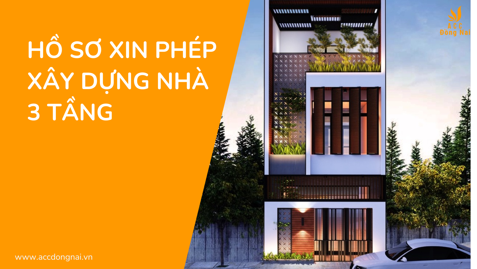 Hồ sơ xin phép xây dựng nhà 3 tầng 