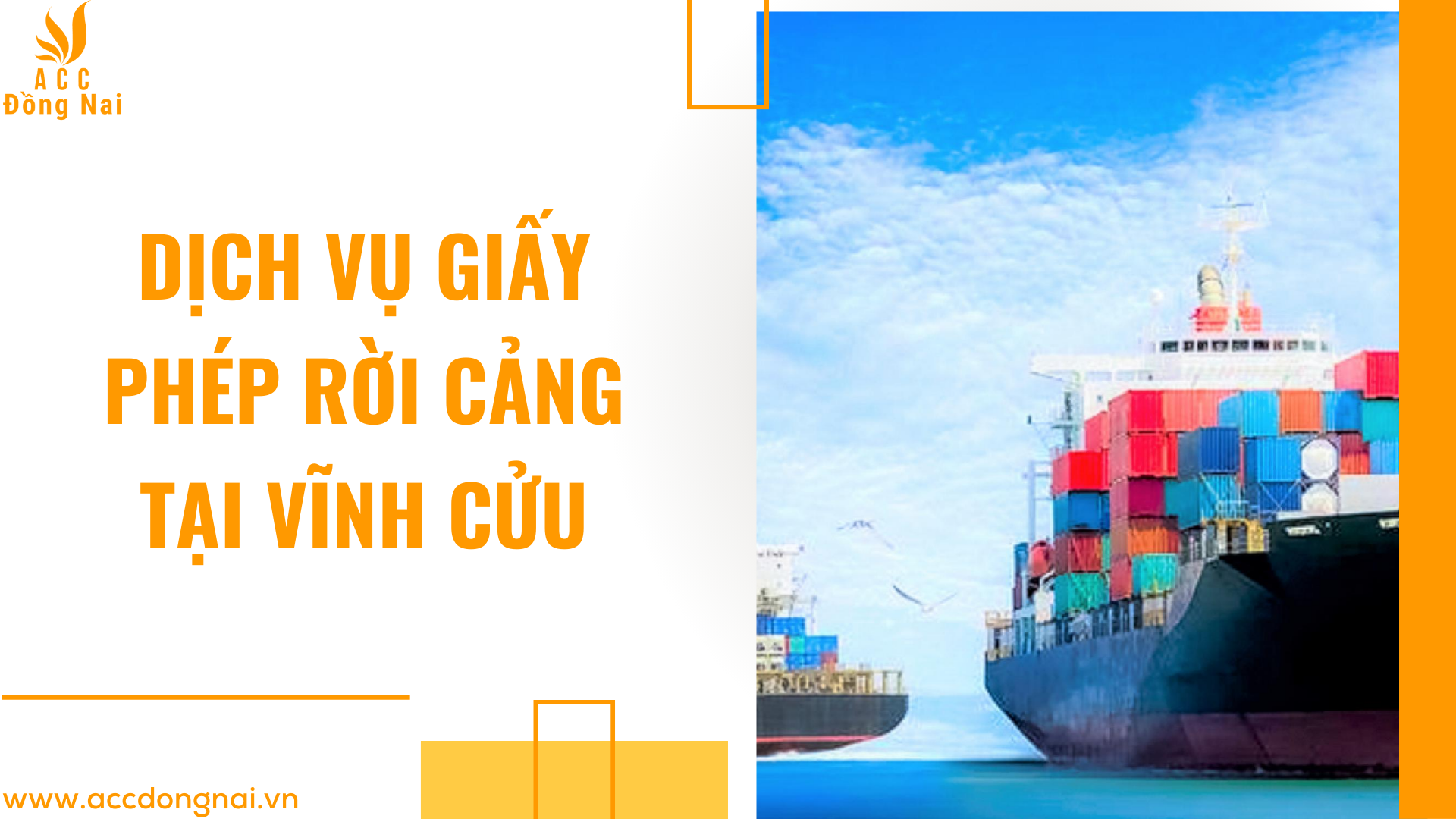 Dịch vụ giấy phép rời cảng tại Vĩnh Cửu