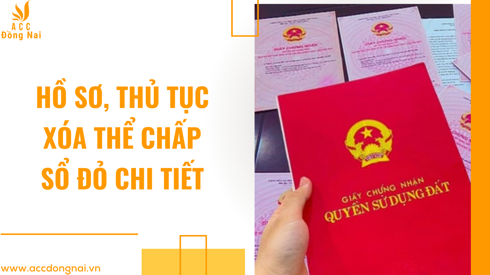 Hồ sơ, thủ tục xóa thể chấp sổ đỏ chi tiết