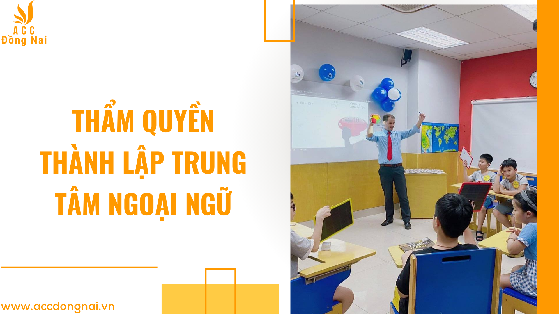 Thẩm quyền thành lập trung tâm ngoại ngữ