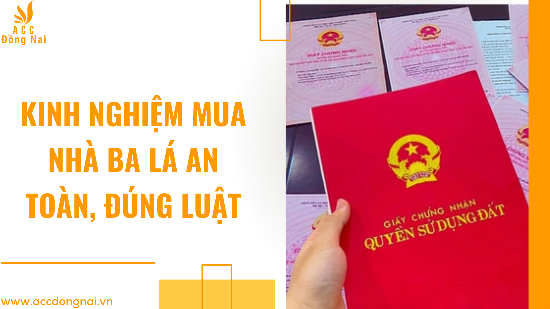 Kinh nghiệm mua nhà ba lá an toàn, đúng luật