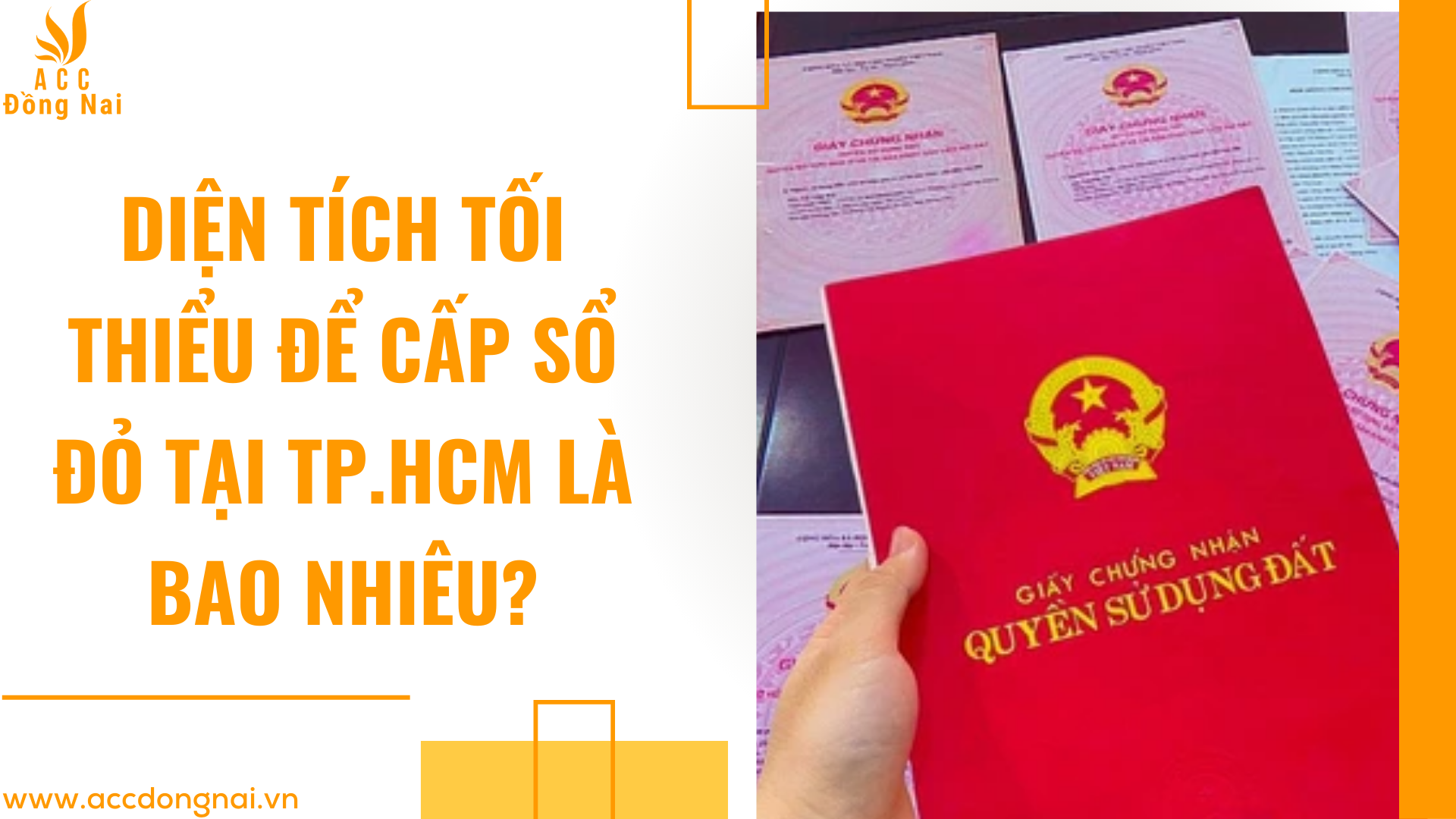 Diện tích tối thiểu để cấp sổ đỏ tại Tp.HCM là bao nhiêu?