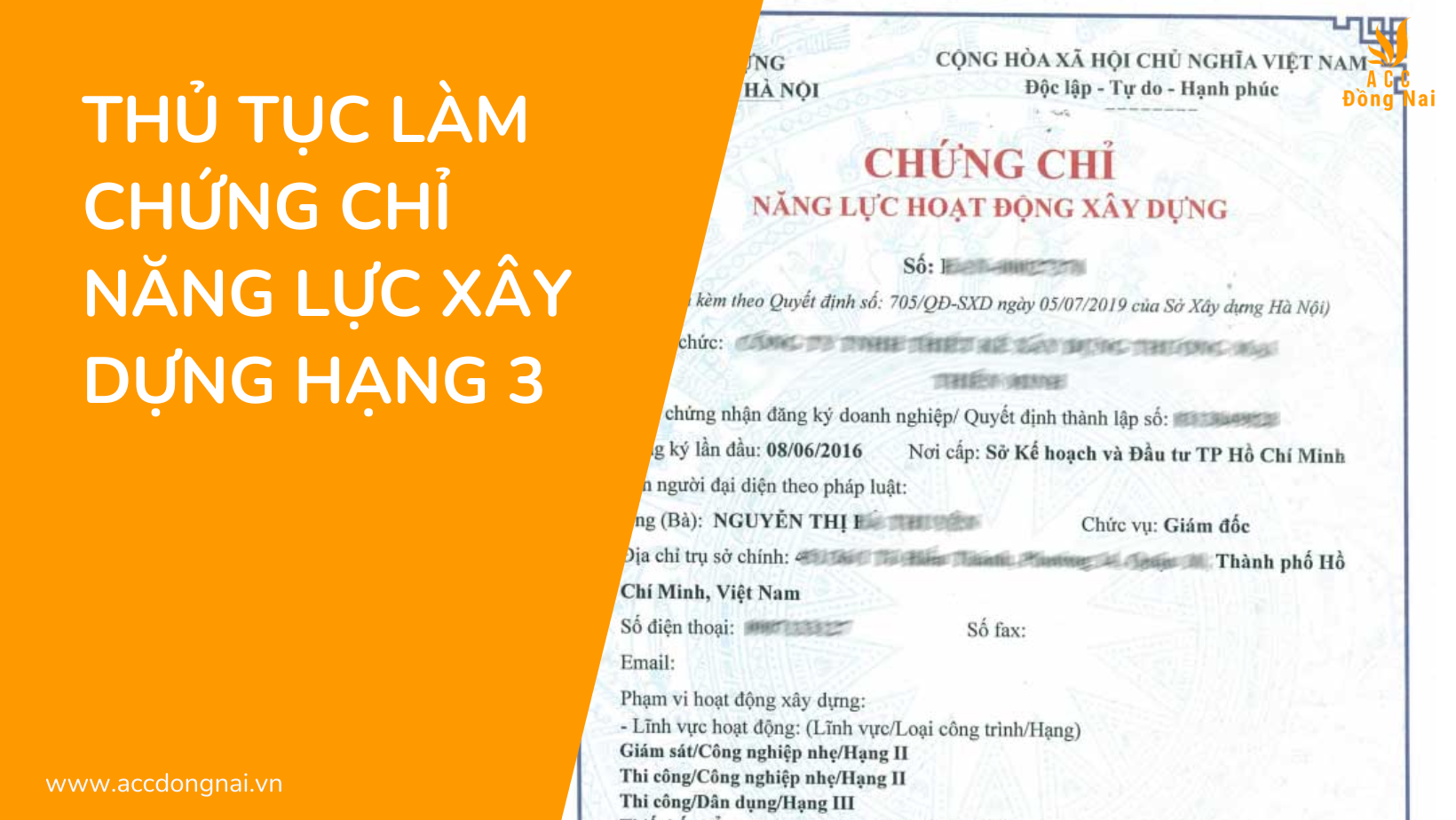 Thủ Tục Làm Chứng Chỉ Năng Lực Xây Dựng Hạng 3