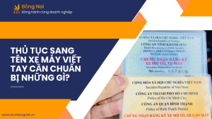 Thủ tục sang tên xe máy viết tay cần chuẩn bị những gì?