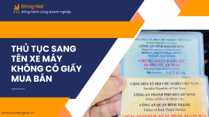 Thủ tục sang tên xe máy không có giấy mua bán