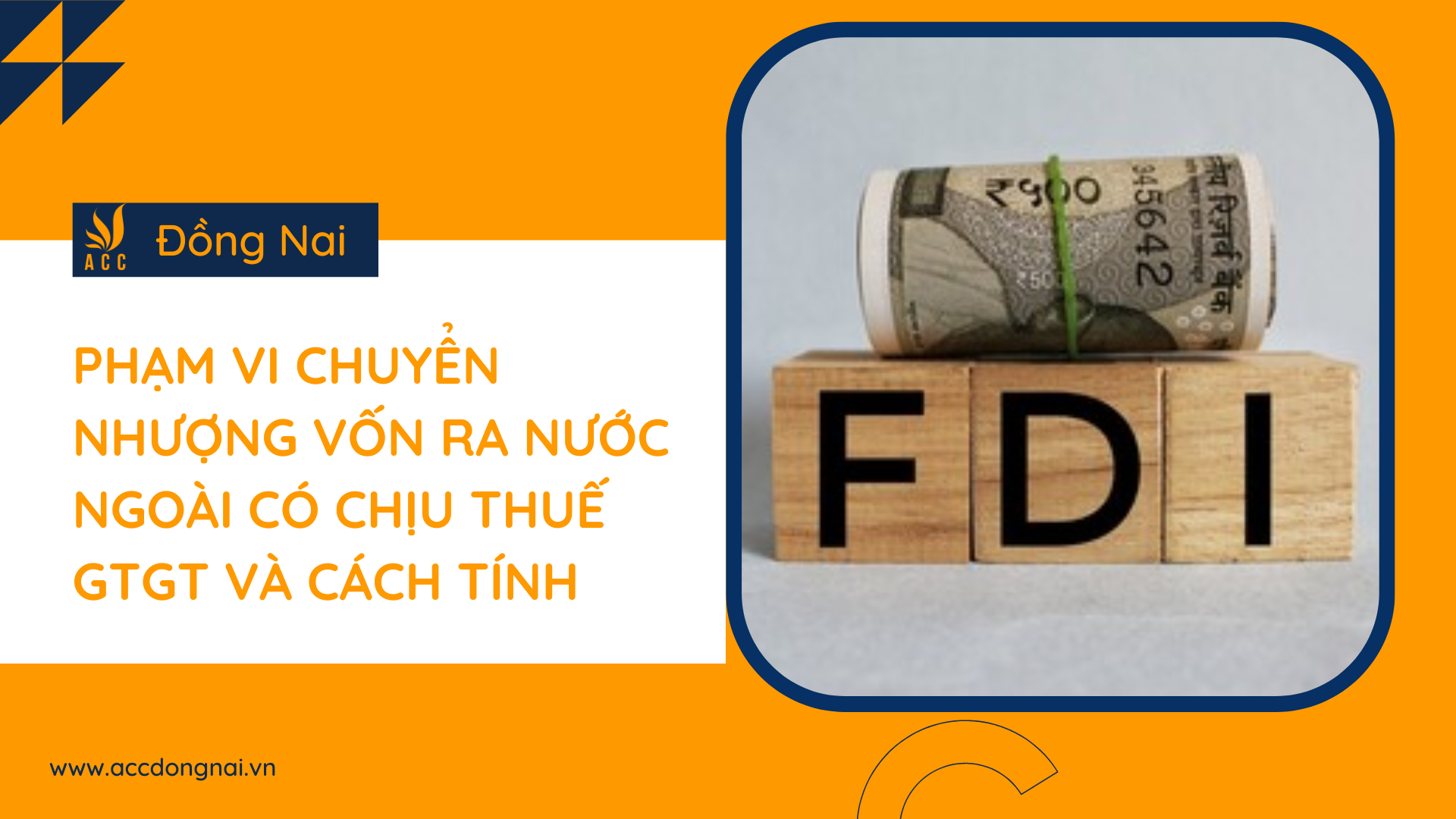 Phạm vi chuyển nhượng vốn ra nước ngoài có chịu thuế GTGT và cách tính 