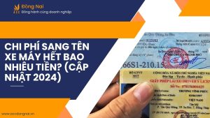 Chi phí sang tên xe máy hết bao nhiêu tiền? (Cập nhật 2024)