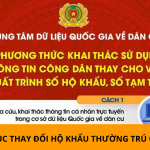 Thủ tục thay đổi hộ khẩu thường trú online